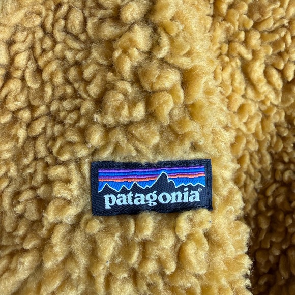 Patagonia Kids' Retro-X Bomber Jacket Yellow Unisex Casual Fleece Medium (10) - Picture 5 of 11